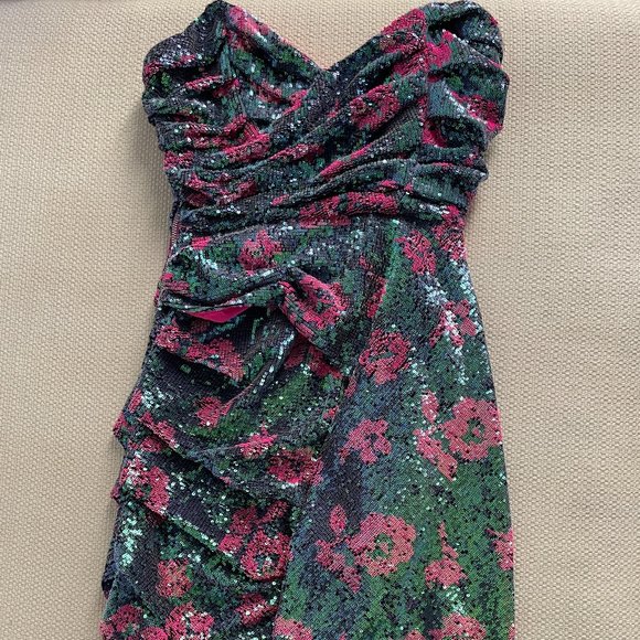 For Love & Lemons Pauline Sequin Strapless Dress - Picture 5 of 6